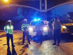 Cegah Tawuran dan Aksi Balap Liar Jelang Subuh, Polres Tulang Bawang Gelar Patroli Gabungan di Menggala