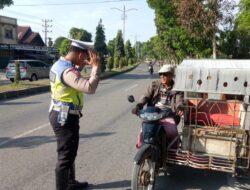 Cegah Kemacetan dan Kecelakaan, Sat Lantas Polres Aceh Tamiang Rutin Melaksanakan Strong Point Pagi