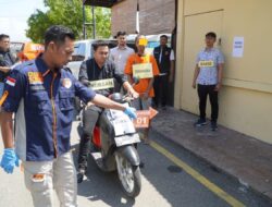 Polres Pidie Gelar Rekonstruksi Kasus Pembunuhan Pedagang Ayam  Dikecamatan Simpang Tiga