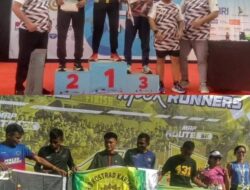 Pelari dari Brigif 3 Kostrad Raih Podium Tertinggi di Event Lomba Lari di Makassar