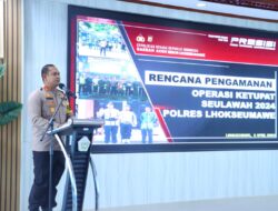 Rapat Koordinasi Menghadapi Idul Fitri, Kapolres Lhokseumawe paparkan Renpam Operasi Ketupat Seulawah 2024