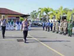 Kapolres Pidie Bacakan Amanat Kapolri Dalam Apel Gelar Pasukan Operasi Ketupat Seulawah 2024,
