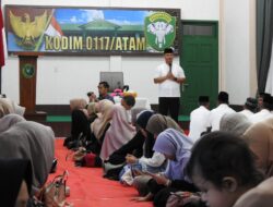 Eratkan Silaturahmi Di Bulan Yang Suci Kodim 0117/Aceh Tamiang Gelar Buka Puasa Bersama