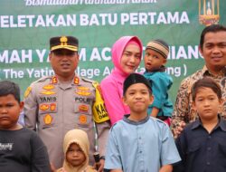 Kapolres Aceh Tamiang Hadiri Peresmian / Peletakan Batu Pertama Rumah Yatim Yayasan Abulyatama Indonesia
