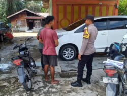 Personel Polsek Bendahara Sambang Warga Wujudkan Harkamtibmas