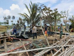 Lagi Sijago Merah Hanguskan Satu Unit Rumah Semi Permanen di Desa Baroh Blang Rimung Syamtalira Bayu