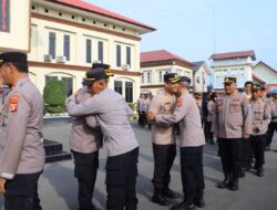 Kapolres Lhokseumawe Pimpin Apel dan Halal Bihalal Pasca Libur Lebaran