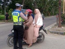 Satlantas Polres Aceh Tamiang Laksanakan Patroli Secara Humanis Dikawasan Jalur KTL
