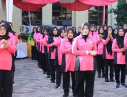 HUT Ke-44, Pengurus YKB Polda Aceh Gelar Olahraga Bersama