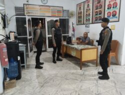 Harkamtibmas Sat Samapta Polres Aceh Selatan Patroli Malam Hari.