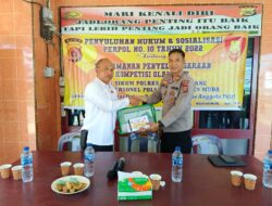 Sikum Polres Aceh Tamiang Mengelar Penyuluhan hukum Di Polsek kejuruanMuda