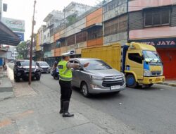 Cegah Kemacetan dan Kecelakaan Pada Pagi Hari, Sat Lantas Polres Aceh Tamiang Rutin Melaksanakan Strong Point