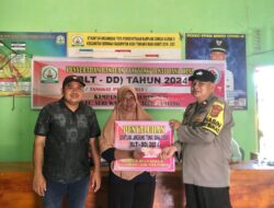 Bhabinkamtibmas Polsek Seruway Monitoring dan Lakukan Pengamanan Penyaluran BLT-DD