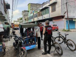Sat Samapta Polres Aceh Tamiang Patroli Kota Dengan  Bersepeda