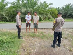 Personel Polsek Karang Baru Sambang Warga Jalin Kemitraan
