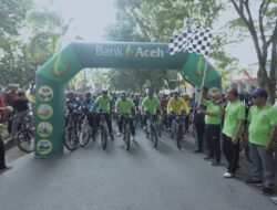 Meriah Ribuan warga Aceh Tamiang Antusias ikuti fun bike dan pun walk