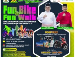 Disparpora gelar fun bike & fun walk hari jadi Aceh Tamiang ke 22