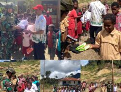 Satgas Yonif 432 Kostrad Gelar Upacara dan Bagikan Baju Sekolah Gratis dalam Peringatan Hari Pendidikan Nasional di Papua