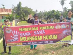 Cegah Pungutan Liar Dalam Pelayanan Publik, Personel Polsek Bendahara Gencar Sosialisasikan Saber Pungli