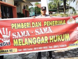 Cegah Pungutan Liar Dalam Pelayanan Publik, Personel Polsek Kejuruan Muda Gencar Sosialisasikan Saber Pungli