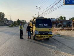 Satlantas Polres Aceh Tamiang Laksanakan Patroli Dikawasan Jalur KTL ( Kawasan Tertib Berlalulintas )