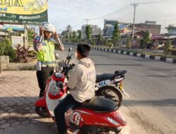 Satlantas Polres Aceh Tamiang Laksanakan Patroli Dikawasan Jalur KTL ( Kawasan Tertib Berlalulintas )