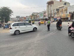 Cegah Kemacetan dan Kecelakaan Pada Pagi Hari, Sat Lantas Polres Aceh Tamiang Rutin Melaksanakan Strong Point