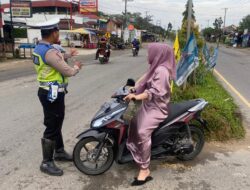 Satlantas Polres Aceh Tamiang Laksanakan Patroli Dikawasan Jalur KTL ( Kawasan Tertib Berlalulintas )