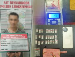 Polres Lhokseumawe Tangkap Pelaku Penyalahgunaan Sabu di Desa Meuria Paloh