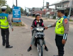 Satlantas Polres Aceh Tamiang Laksanakan Patroli Dikawasan Jalur KTL ( Kawasan Tertib Berlalulintas )