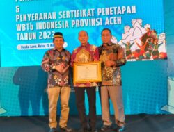 Pj Sekda Tri Kurnia Terima Sertifikat WBTb, Rateb Berjalan Jadi Warisan Budaya Nasional