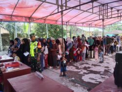 Babinsa Koramil 04/Bdh Mendampingi Kegiatan Pangan Murah Oleh Dinas Pangan Kelautan Dan Perikanan