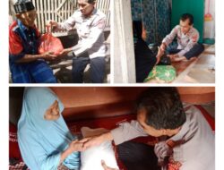 Bentuk Kepedulian Polri; Kapolsek Kluet Selatan Salurkan  Paket Sembako