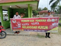 Personel Polsek Bendahara Gencar Sosialisasikan Saber Pungli