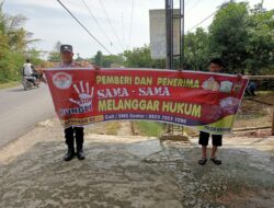 Personel Polsek Bendahara Gencar Sosialisasikan Saber Pungli