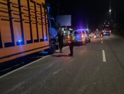 Cegah Kecelakaan, Satlantas Polres Aceh Tamiang Lakukan Patroli Di Jalur Lintas