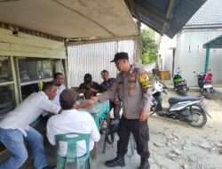 Jalin Kemitraan dan Jaga Harkamtibmas, Personel Polsek Kejuruan Muda Sambang Warga