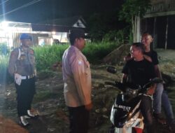 Patroli Polsek Muara Satu Polres Lhokseumawe Siaga Antisipasi Gangguan Kamtibmas di Tempat Keramaian