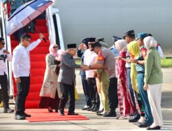 Kapolda Aceh bersama Forkopimda Sambut Kedatangan Wapres Ma’ruf Amin