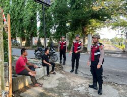 Sat Samapta Polres Aceh Tamiang Patroli Dialogis Dengan Bersepeda di Kota Kuala Simpang
