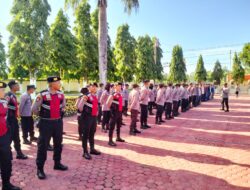 Tingkatkan Kemampuan Baris-Berbaris, Personel Polres Aceh Tamiang Beserta Polsek Jajaran Gelar Latihan PBB