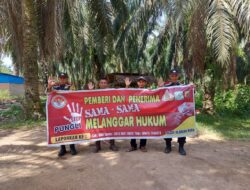 Cegah Praktek Pungli, Personel Polsek Kejuruan Muda Gencar Sosialisasikan Saber Pungli