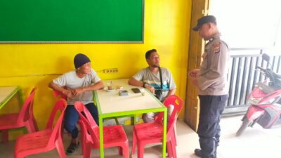 Personel Polsek Kejuruan Muda Sambang Warga Jalin Kemitraan dan Jaga Harkamtibmas