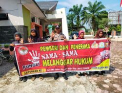 Cegah Praktek Pungli, Personel Polsek Kejuruan Muda Gencar Sosialisasikan Saber Pungli