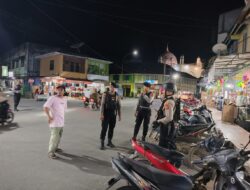 Unit URC Sat Samapta Polres Aceh Tamiang Laksanakan Patroli Dialogis Untuk Ciptakan Situasi Yang Aman dan Kondusif Pada Malam Hari