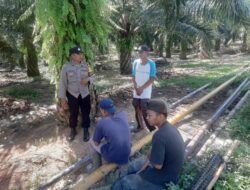 Personel Polsek Rantau Sambang Warga Jalin Kemitraan dan Jaga Harkamtibmas