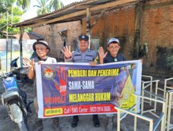 Personel Polsek Seruway Sosialisasikan Saber Pungli Cegah Praktek Pungli