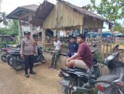 Personel Polsek Kejuruan Muda Sambang Warga Jalin Kemitraan dan Jaga Harkamtibmas
