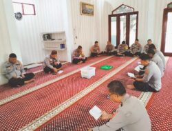 Meningkatkan dan Penguatan Kerohanian dan Mental, Bag SDM Polres Aceh Tamiang Gelar Giat Binrohtal Personil
