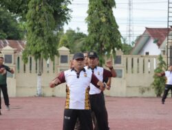 Polres Aceh Tamiang Gelar Senam Bersama Meriahkan Hari Bhayangkara ke-78